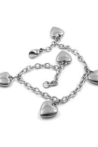 Çelik Kalp Charm Bileklik