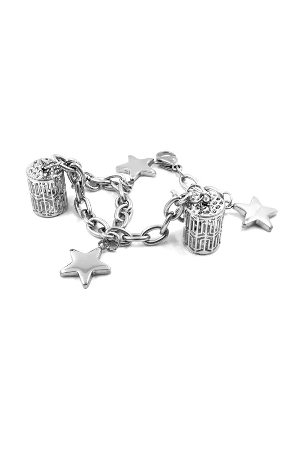 Çelik Yıldız Charm Bileklik