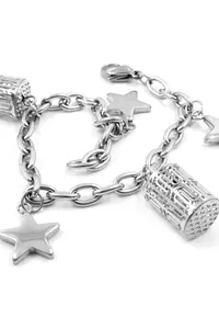 Çelik Yıldız Charm Bileklik